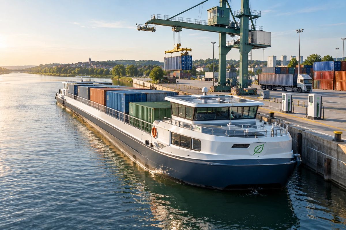 Bateau fluvial neuf électrique ou hybride